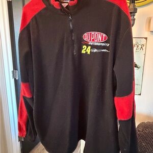 Nascar Red and Black Fleece Pullover